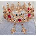 Африканский 24k Золото Tiara Crown Женщины Прополка Charm Красивые Корона Tiaras